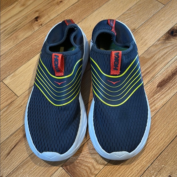 Mens 9.5 Hoka Blue ORA Recovery Shoes - Picture 1 of 5